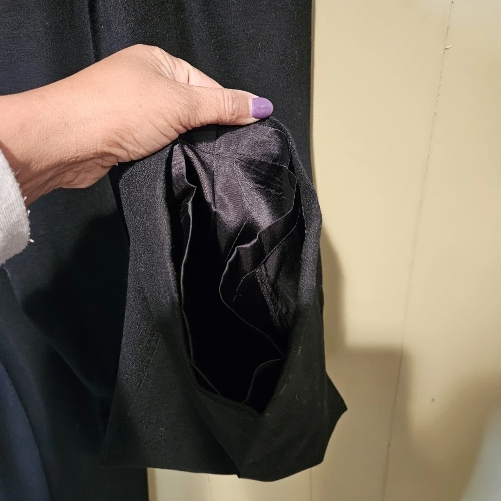 Jos A. Banks Black Tailored Lined Pants, 100% Wool, Size 16, Formal Occasions